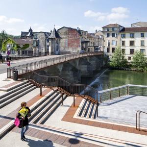 Bar-le-Duc, aménagement du quai de l'Ornain, Villes et Paysages architecte