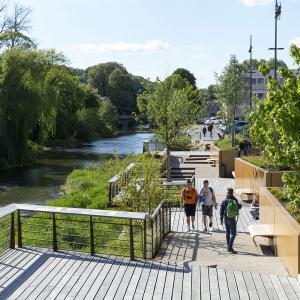 Bar-le-Duc, aménagement du quai de l'Ornain, Villes et Paysages architecte