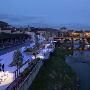 Bar-le-Duc, aménagement du quai de l'Ornain, Villes et Paysages architecte
